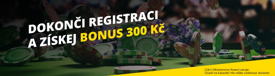 300 Kč bez vkladu jen za registraci