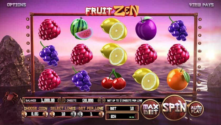 Dostupnost herního automatu FruitZen