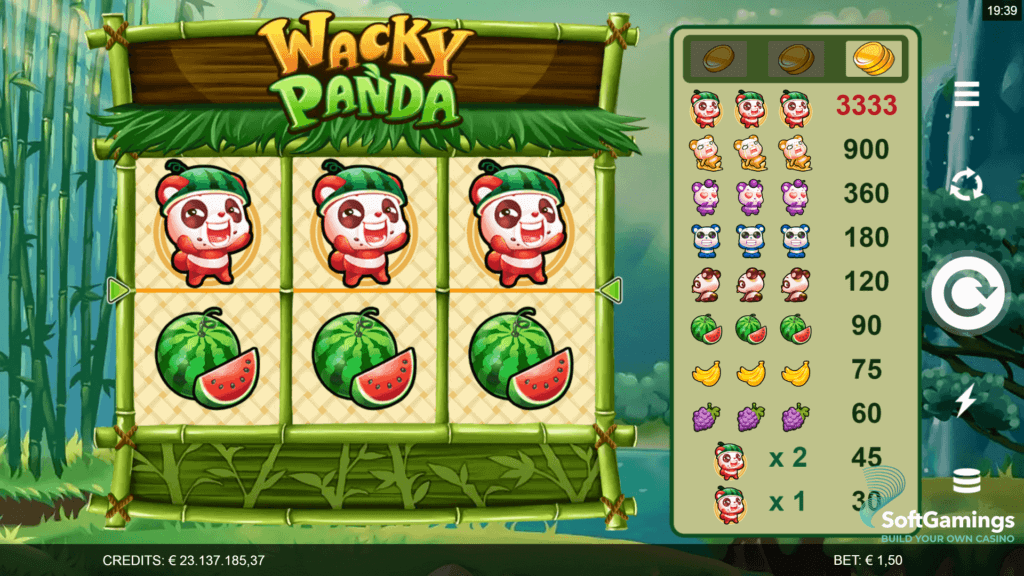 Automat zdarma neboli hra Wacky Panda