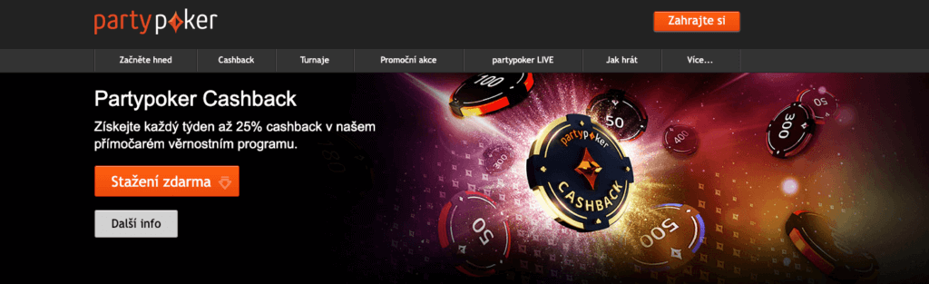 PartyPoker cashback