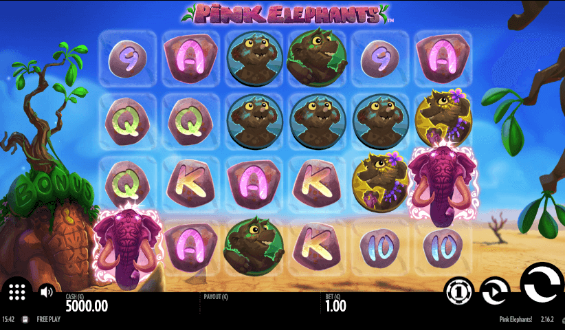 Pink Elephants slot - Vysoká volatilita 