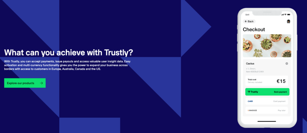 Trustly na mobilu