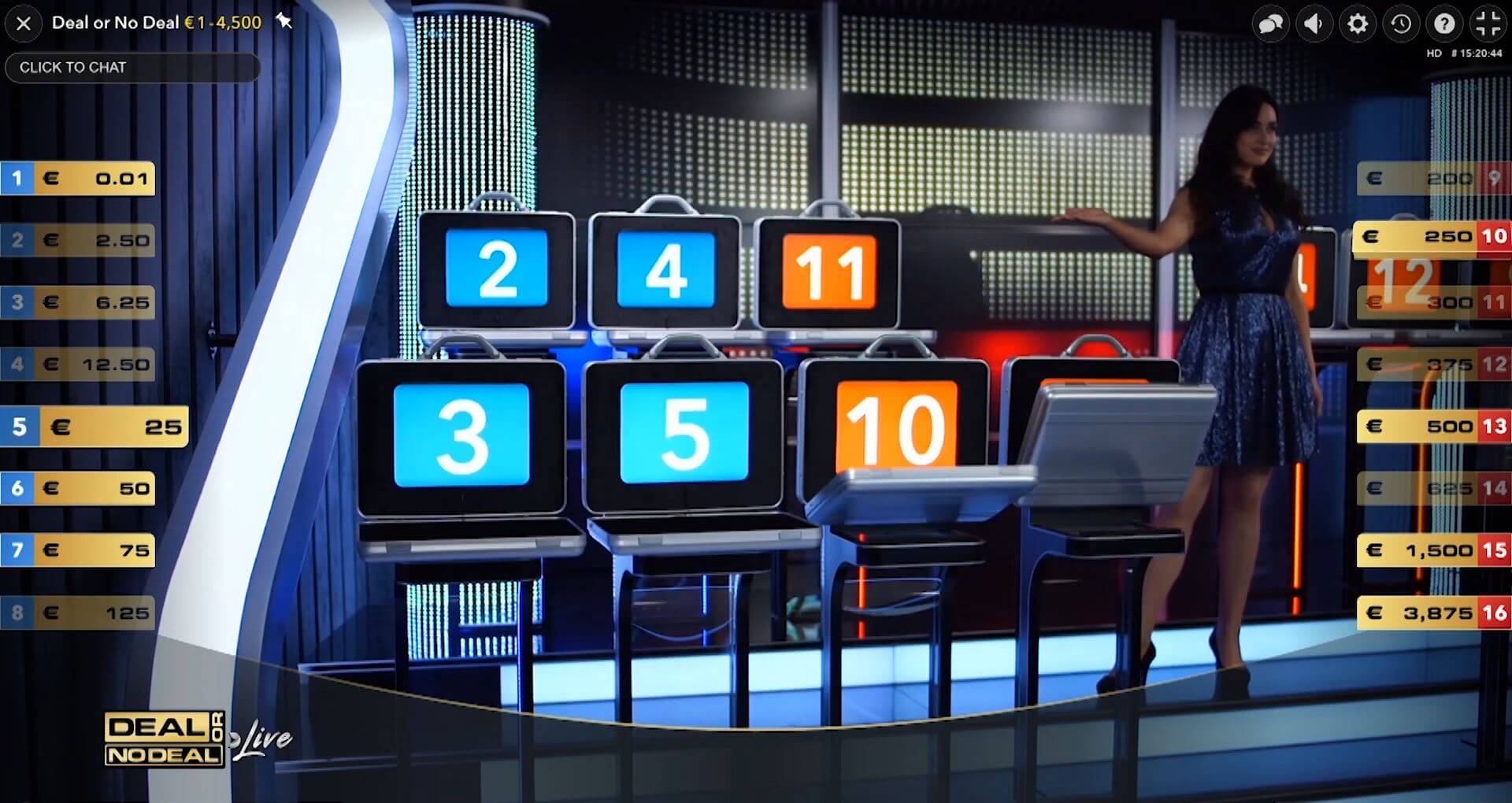 Vyzkoušejte si Top UP Deal Or No Deal