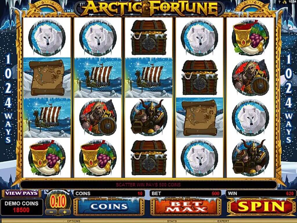 Automat zdarma neboli hra Arctic Fortune