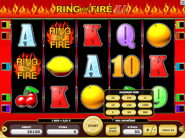 Herní automat Ring of Fire XL