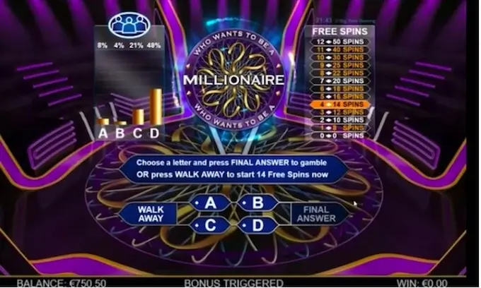 Who wants to be a Millionaire Megaways