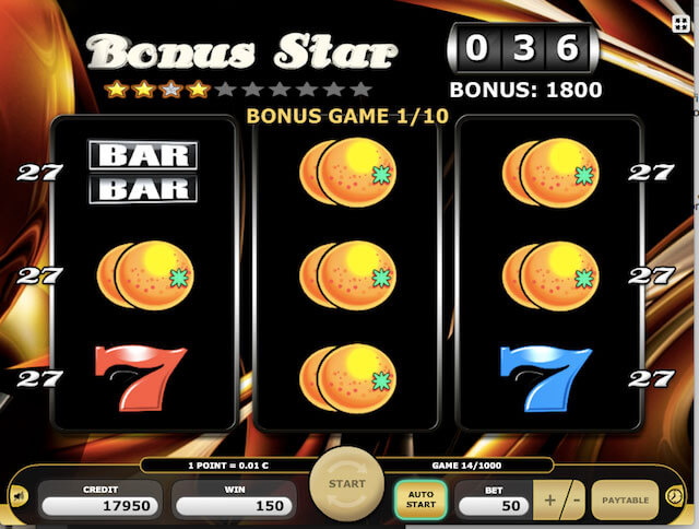 Bonus Star automaty zdarma v Kajot casinu bez nutnosti vkladu