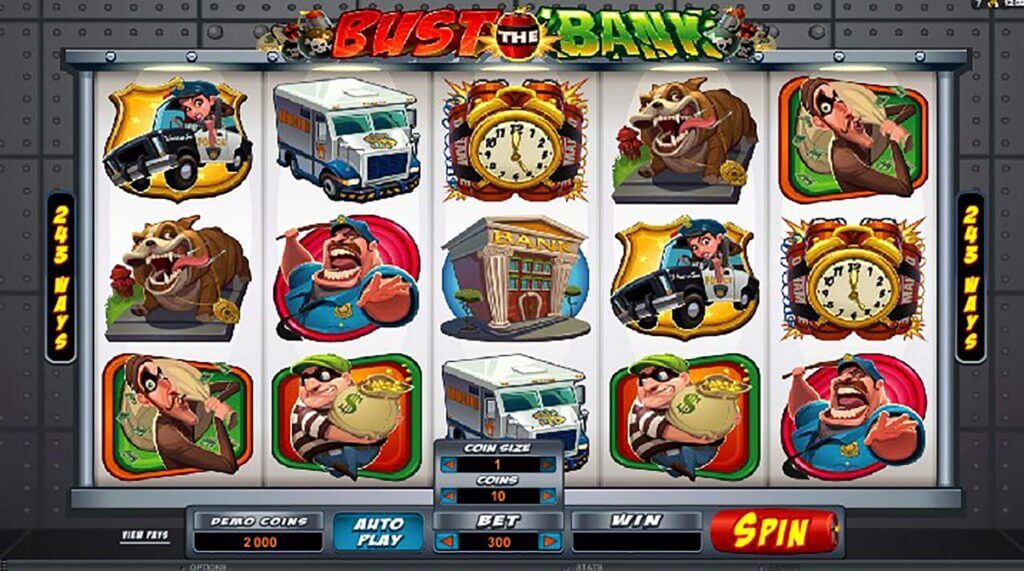 Automat zdarma neboli hra Bust the Bank