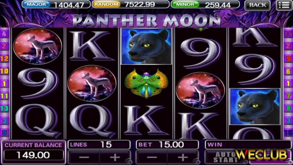 Základní informace o casino hře Panther Moon