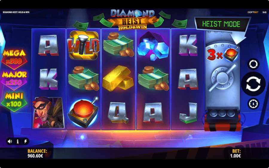 Diamond Heist: Hold & Win