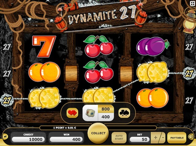 Gambling možnost ve hře Dynamite 27