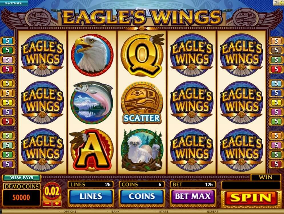 Video automat neboli hra Eagle's Wings!