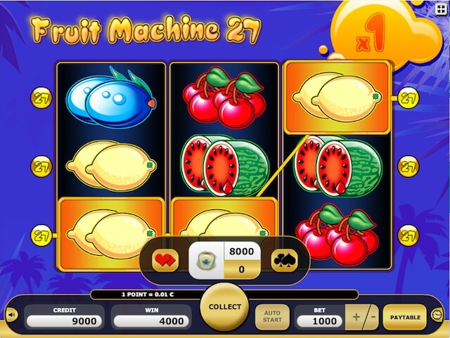 herní automaty zdarma Fruit Machine 27