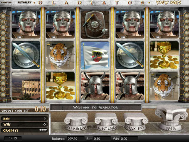 Herní automat Glidiator od Playtech
