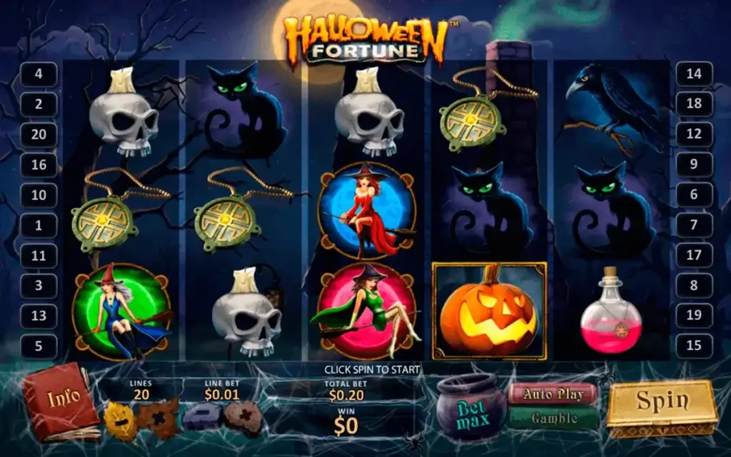 Základní informace o casino hře Halloween Fortune