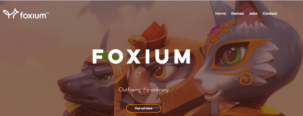 Foxium úvodní stránka