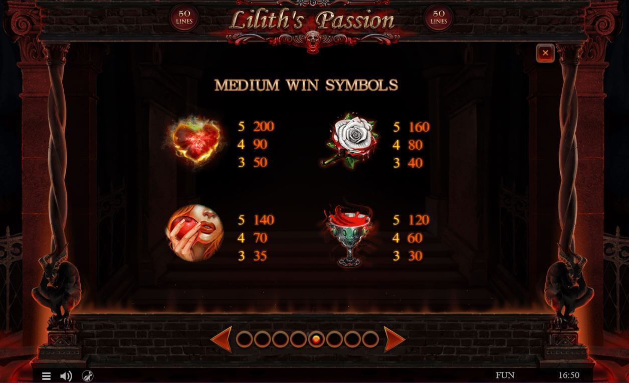 Liliths passion automat a symboly