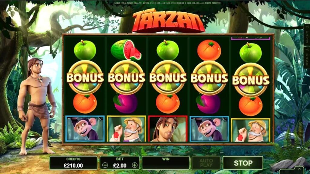 Video automat neboli hra Game of Tarzan!