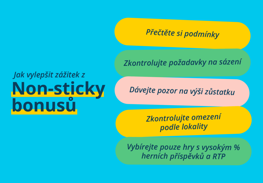 Jak vylepšit zážitek z Non-sticky bonusů