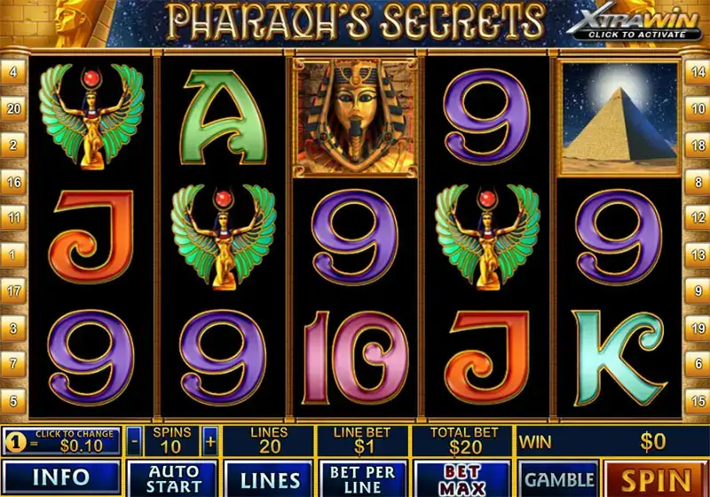 Základní informace o casino hře Pharaoh’s Secrets