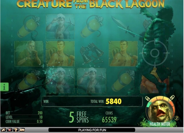 Creature from the Black Lagoon - herní online automat 