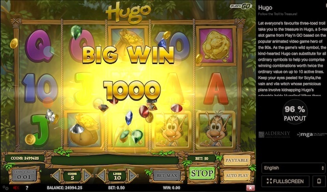 Výherní automat od Play'n GO Hugo