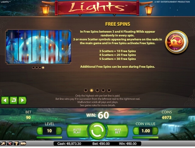 Online casino hry zdarma, můžete najít v ceskacasino.com. Například najdete hru Lights