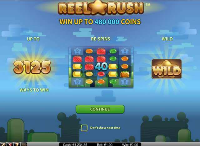 Casino hra Reel Rush. Doporučujeme vyzkoušet!