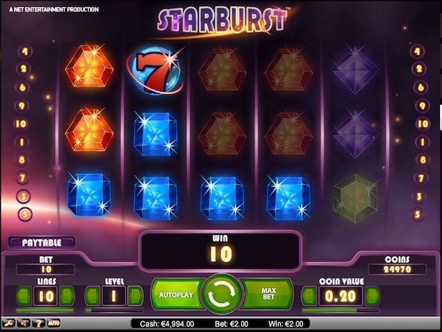 Herní automat Starburst pro hráče z České republiky