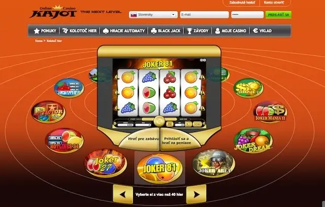 Pestrý a zábavný výběr automatů v Kajot casino