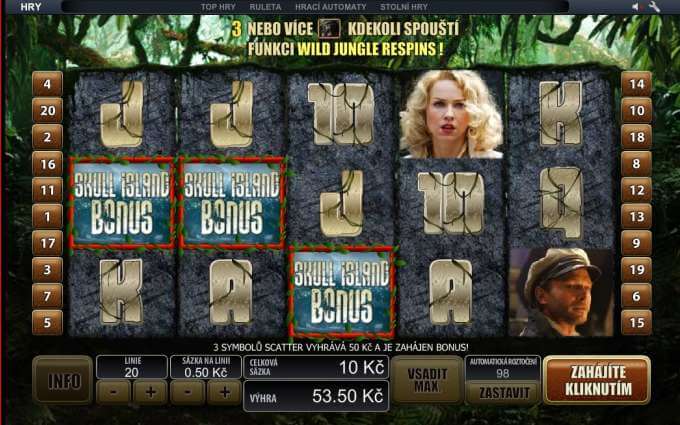 Vyzkoušej si casino automaty od Playtech. Například hru Kong 