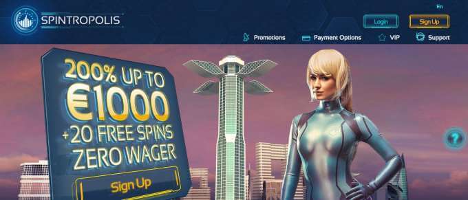 Spintropolis online casino pro všechny milovníky automatů