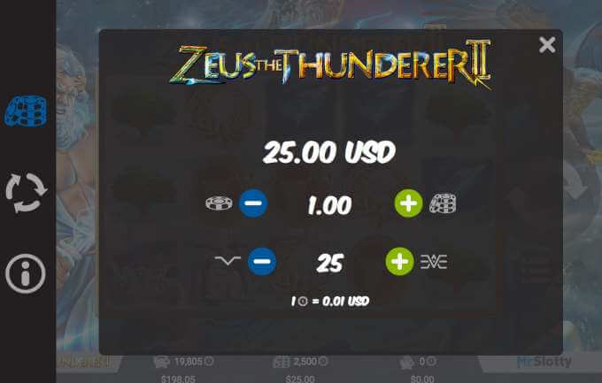 Herní automat Zeus the Thunderer 2