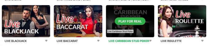 LIVE CASINO automaty jak live blackjack nebo live ruleta v BoaBoa casinu!