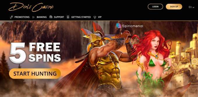 Nové online casino pro české hráče Dons casino!