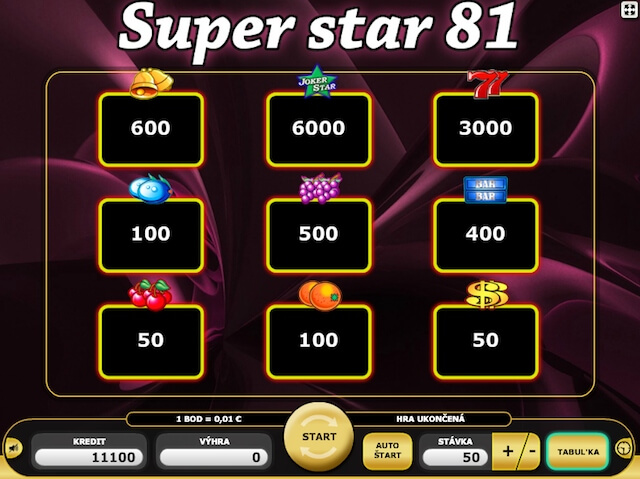 SuperStar 81 neboli automat zdarma od Kajotu