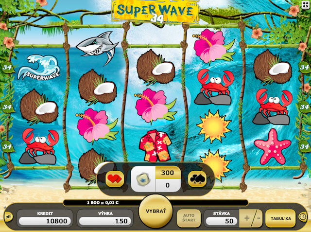 Hrací automaty zdarma Super Wave v Kajot casino