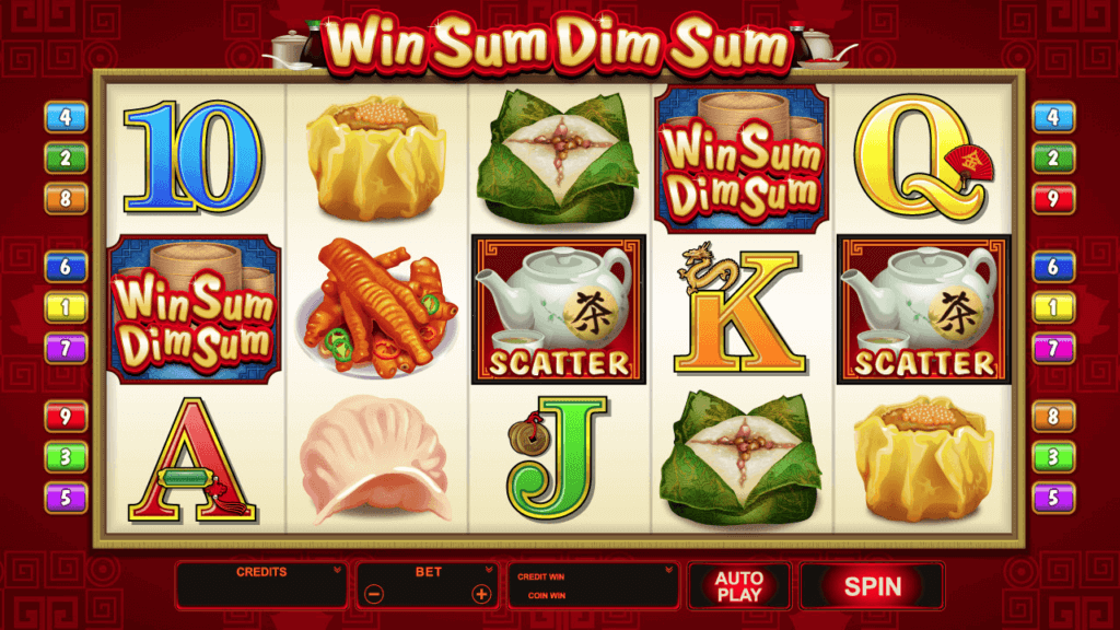 Video automat neboli hra Win Sum Dim Sum!